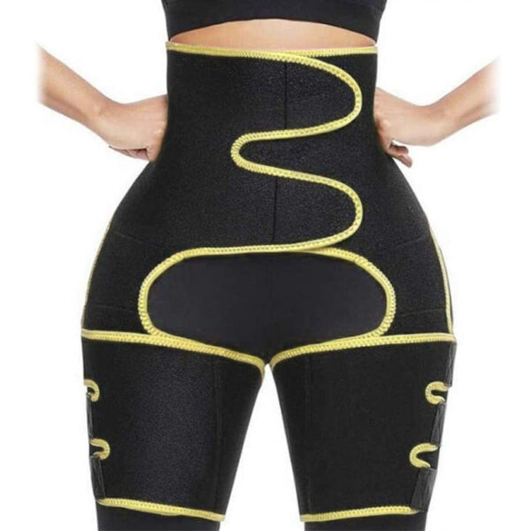 Sweat High Waist Thigh Trimmer Butt Lifter Shapewear Belt 3 In 1 Adjustable Belt - Image 5