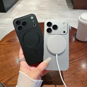 Magsafe Magnetic Phone Case For iPhone 17 Pro Max Air 15 11 13 12 14 16 Pro Max E Luxury Matte Soft Lens Protection Back Cover